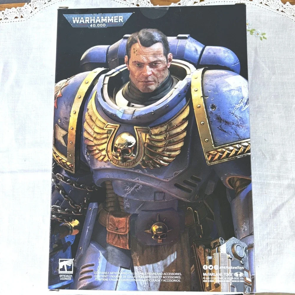 McFarlane Warhammer 40k Space Marine II Lieutenant Titus Platinum Edition 7in